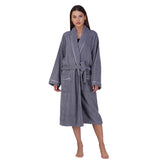 Rangoli Sunshine 500 GSM Cotton Bathrobe For Women with Rope